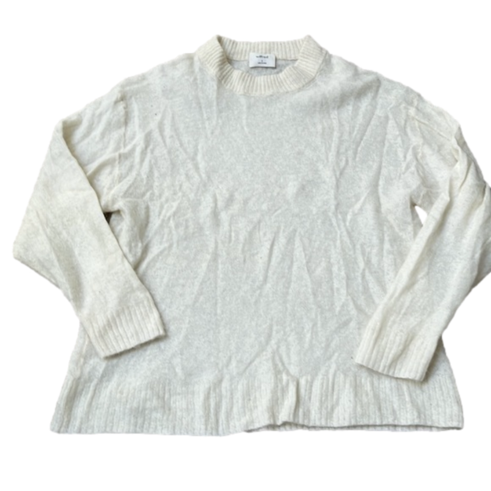 Aritzia Gorgeous creamy moc neck sweater